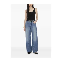 DAMES Anine Bing Mouwloze Top met Ronde Hals