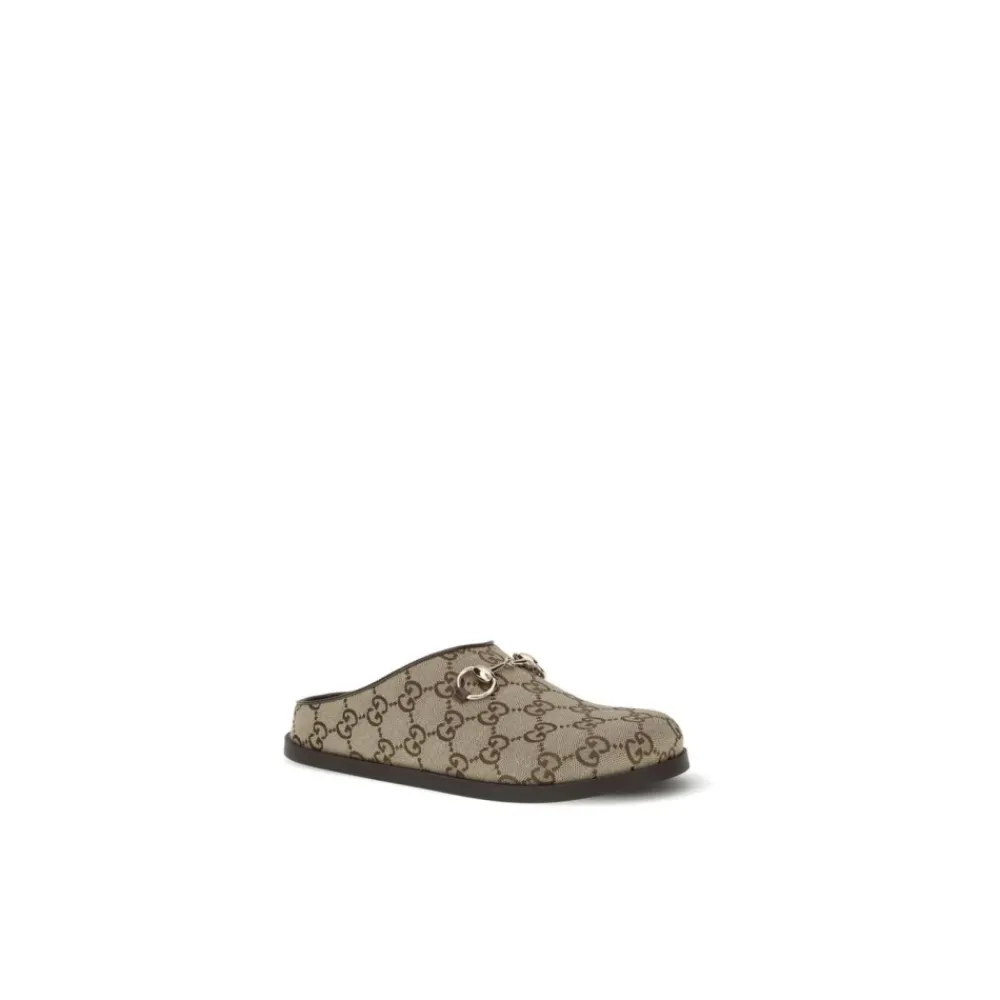 DAMES Gucci Loafers^Muiltjes met Horsebit-details en leren afwerking