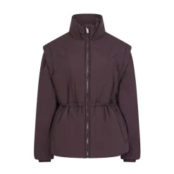 DAMES Dante 6 Jassen^Mulberry Red Puffer Waistcoat Jacket