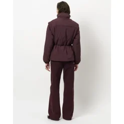 DAMES Dante 6 Jassen^Mulberry Red Puffer Waistcoat Jacket