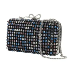 DAMES Self Portrait Clutches^Multi Crystal Embellished Clutch Bag