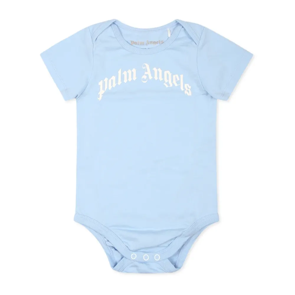 Palm Angels Multicolor Bodysuit Set met Korte Mouwen