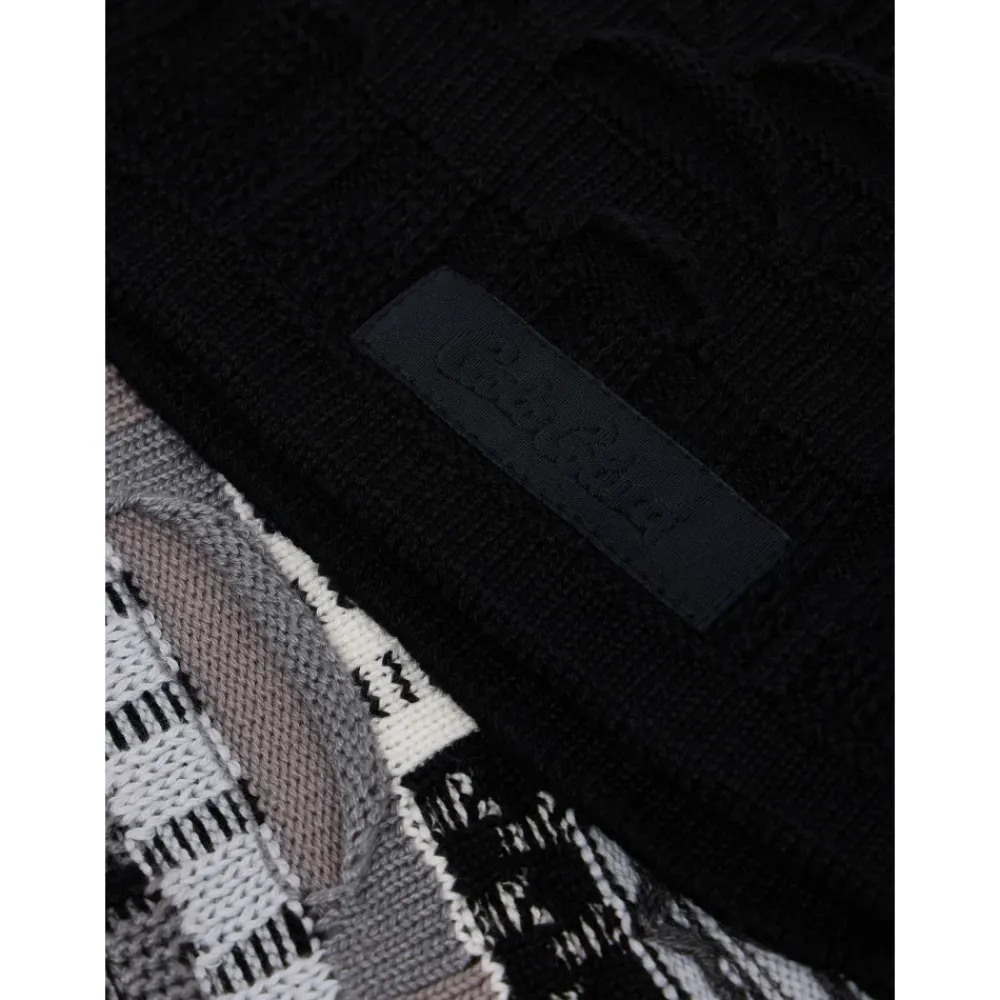 Heren Carlo Colucci Sjaals^Multicolor Gebreide Sjaal voor Koud Weer