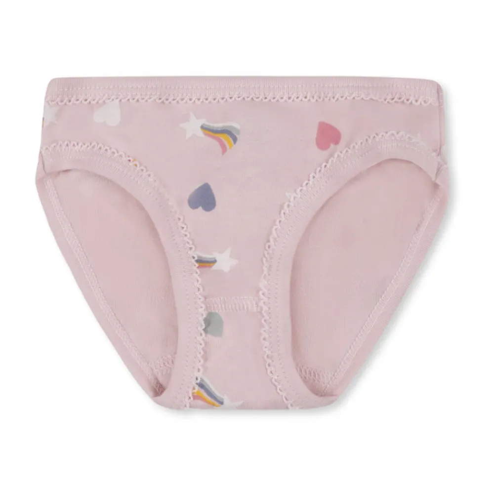 Petit Bateau Multicolor Katoenen Onderbroeken Set met Hartjes