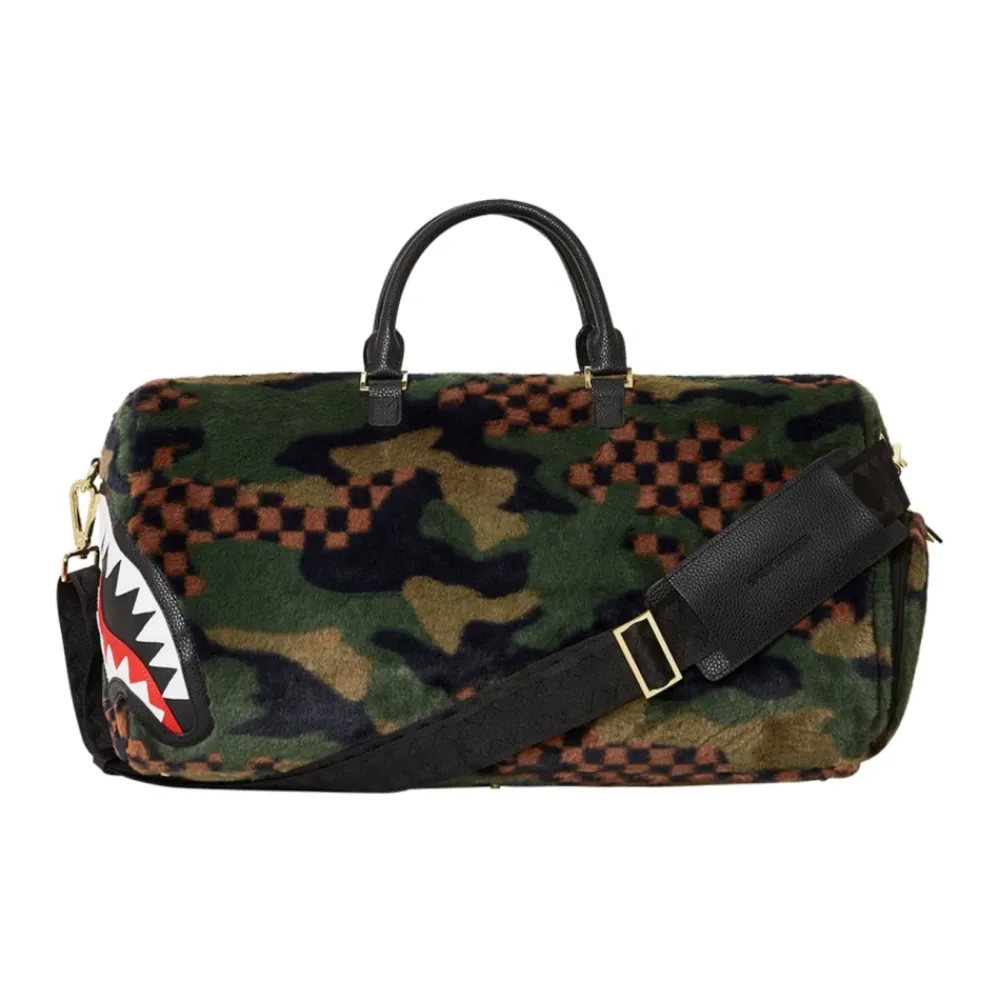 Heren SPRAYGROUND Multicolor Teddy Bont Duffel Tas