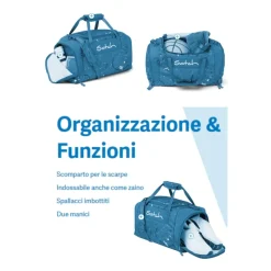 DAMES Satch Weekendtassen^Multicolor Unisex Sporttas