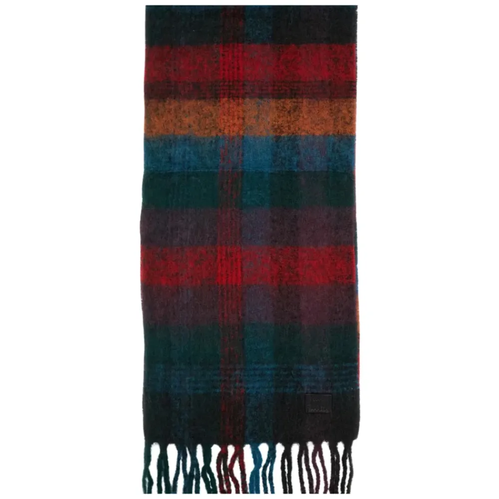 Heren Paul Smith Multicolour Check-Pattern Sjaal
