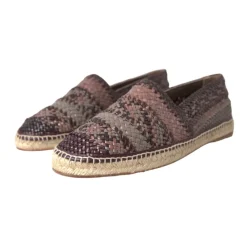 Heren Dolce & Gabbana Espadrilles^Multikleur Geweven Leren Espadrilles