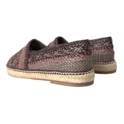 Heren Dolce & Gabbana Espadrilles^Multikleur Geweven Leren Espadrilles