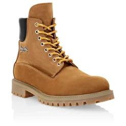 Heren Philipp Plein Laarzen^Nabuk Leren Laarzen Lage Platte Zool The Hunter