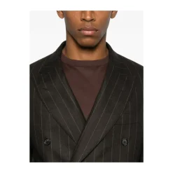 Heren KAPTAIN SUNSHINE Nadelstreep Double-Breasted Jas