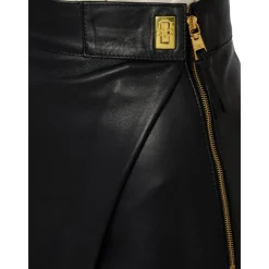 DAMES Elisabetta Franchi Rokken^Nappa Leren Minirok
