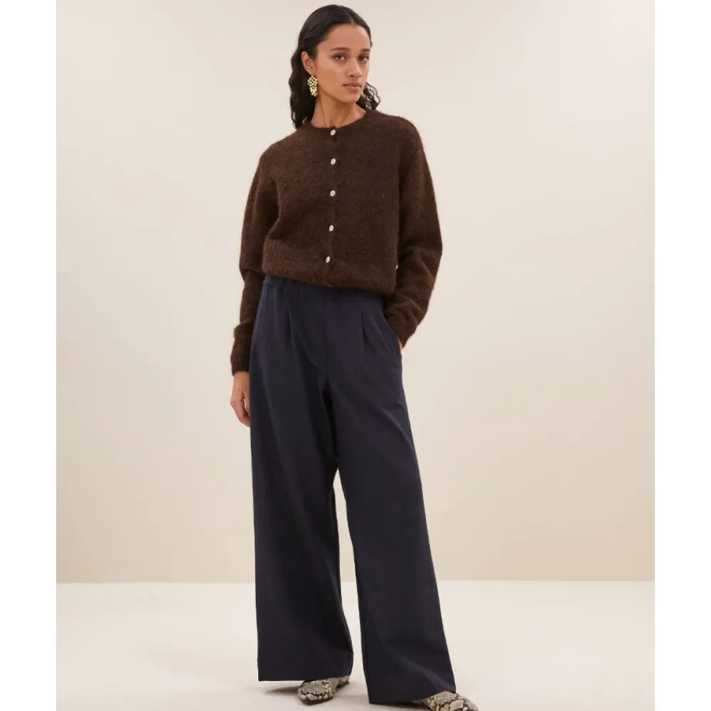 DAMES By-Bar Truien & Vesten^Natuurlijke Cleo Cardigan Vest