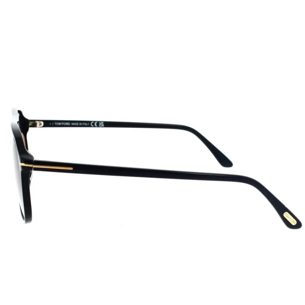 Heren Tom Ford Zonnebrillen^Navigator zonnebril met grijze lenzen