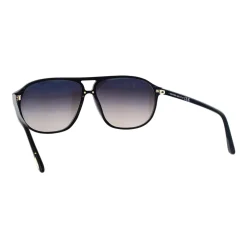 Heren Tom Ford Zonnebrillen^Navigator zonnebril met grijze lenzen