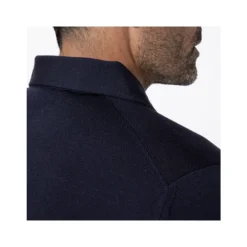 Heren Gran Sasso Overhemden^Navy Blue Lange Mouwen Shirt