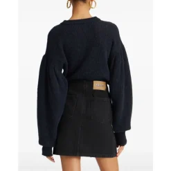 DAMES ROTATE Birger Christensen Truien & Vesten^Navy Blue Ribbed Sweater Vrouwen