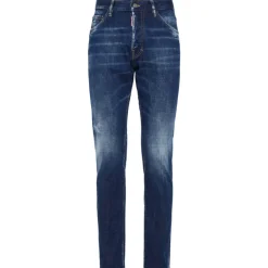 Heren Dsquared2 Navy Blue Slim-fit Jeans
