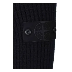 Heren Stone Island Navy Gewatteerde Hoodiejas Ghost