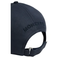 Heren Moncler Petten^Navy Katoenen Baseballpet