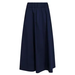 DAMES Neo Noir Navy Poplin A-lijn Rok