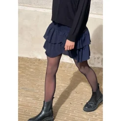 DAMES Neo Noir Rokken^Navy Rok Carin R Model