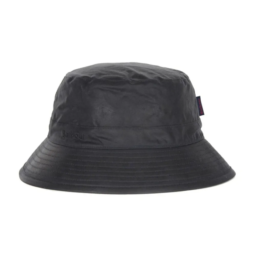 DAMES Barbour Hoeden^Navy Wax Emmerhoed Waterdicht Katoen