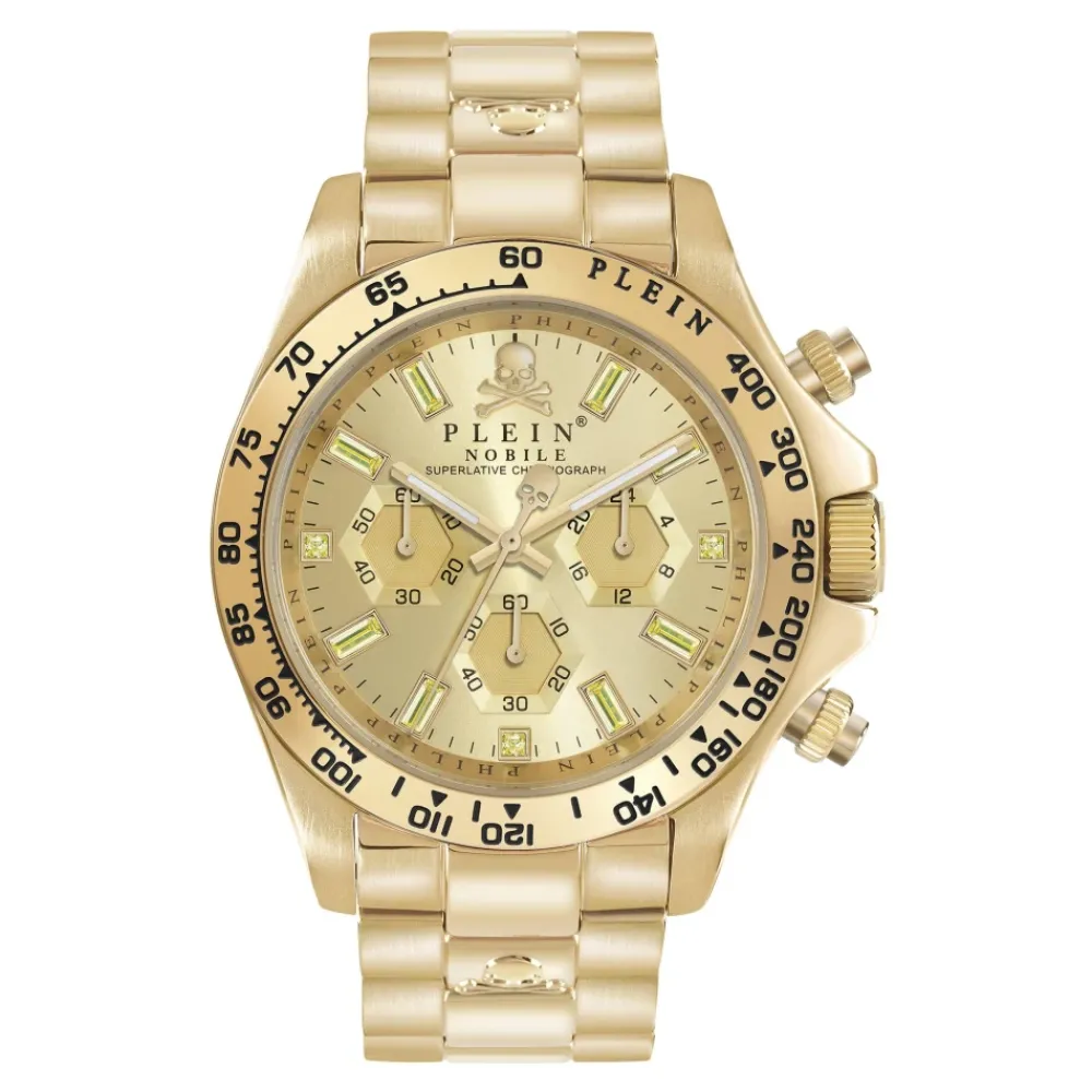Heren Philipp Plein Horloges^Nobile Wonder Gold Horloge