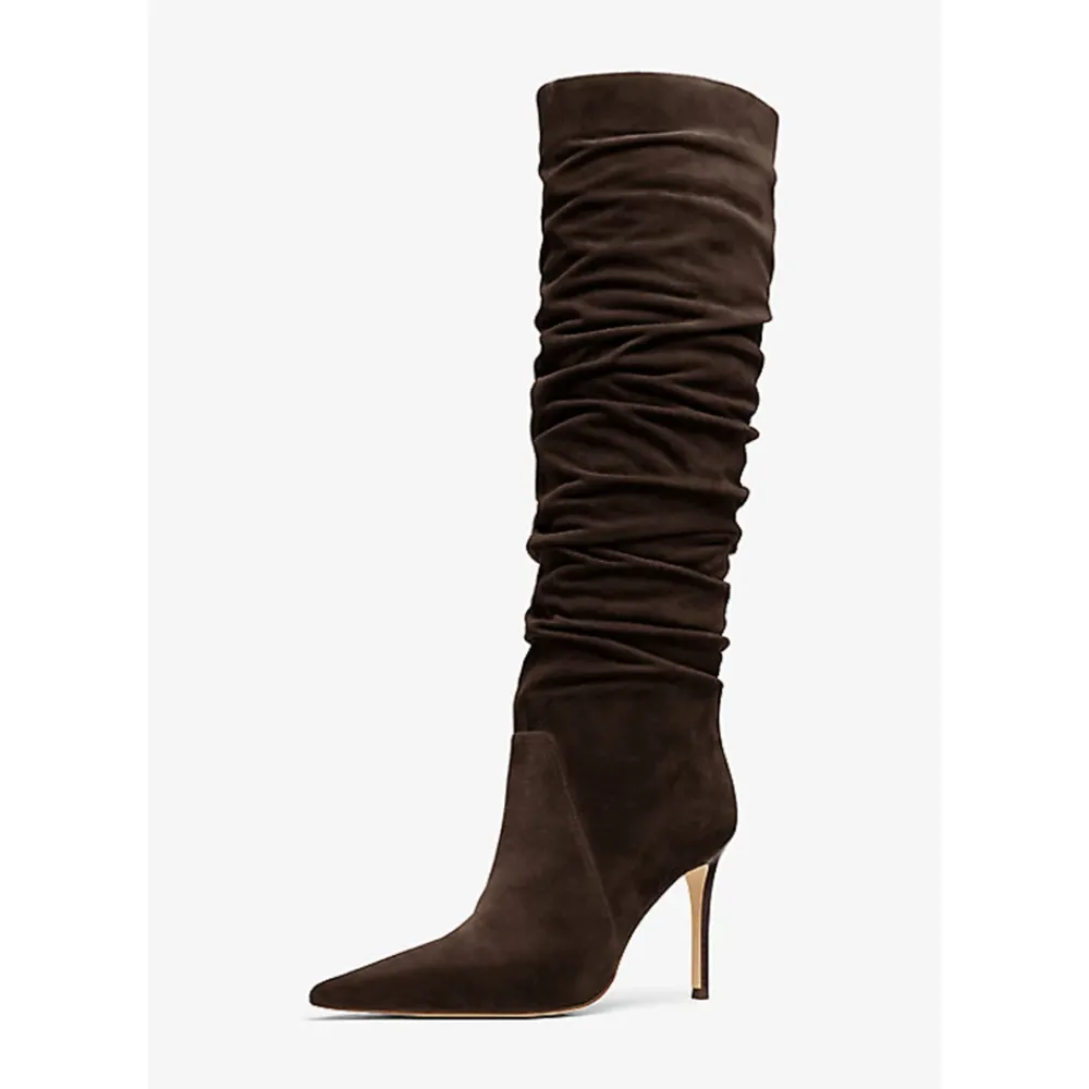 DAMES Michael Kors Nonchalante Kniehoge Suède Laarzen