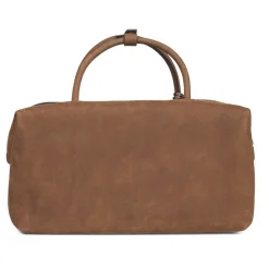 DAMES Max Mara Nubuck Leren Schoudertas met Hangslot