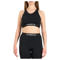 Purple Brand Nylon Gebreide Bralette Crop Top