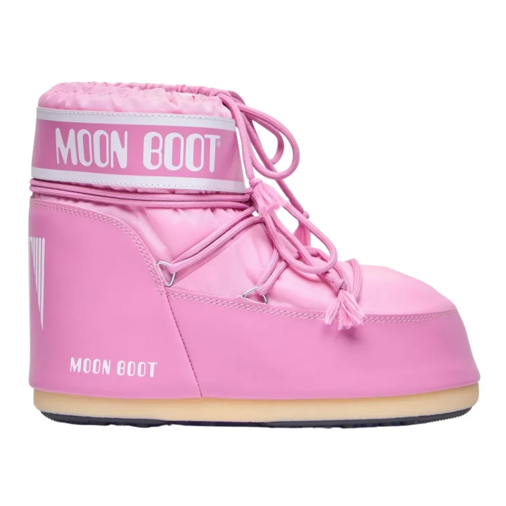Heren Moon Boot Snowboots^Nylon Logo Print Veterschoenen