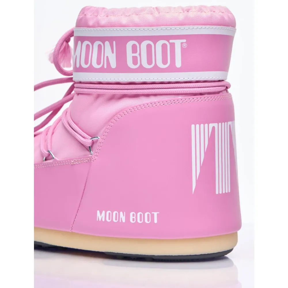 Heren Moon Boot Snowboots^Nylon Logo Print Veterschoenen