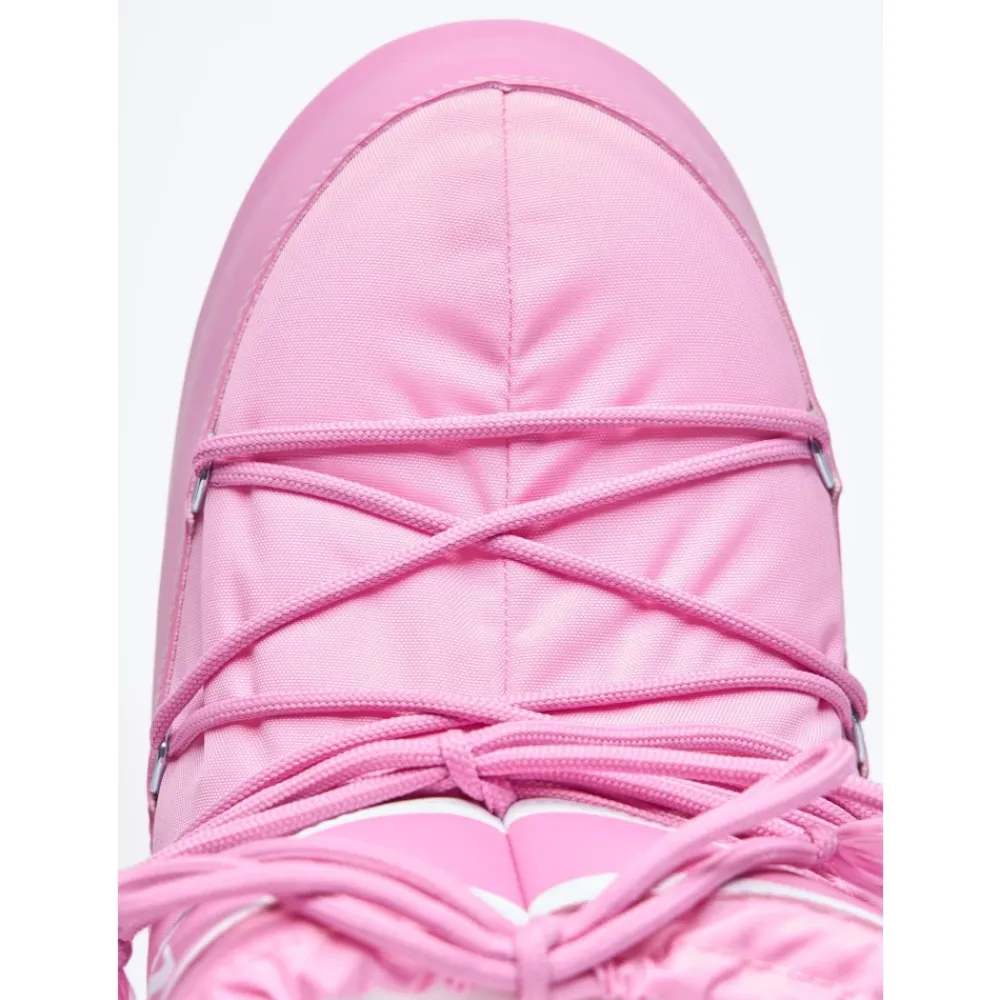 Heren Moon Boot Snowboots^Nylon Logo Print Veterschoenen