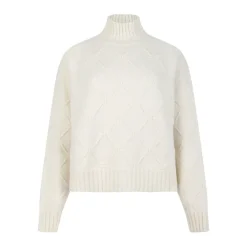 DAMES Elisabetta Franchi Truien & Vesten^Off White High Neck Sweater