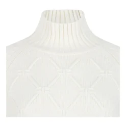 DAMES Elisabetta Franchi Truien & Vesten^Off White High Neck Sweater