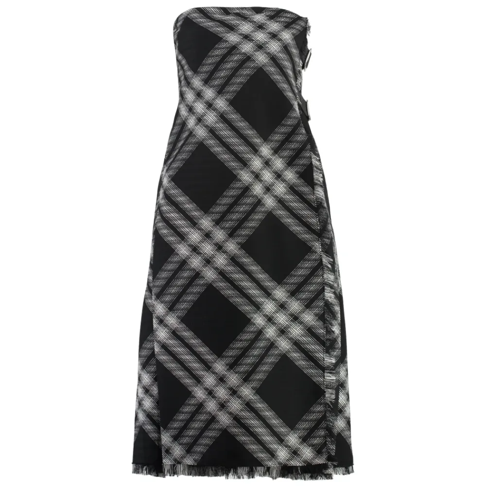 DAMES Burberry Jurken^Off-the-shoulder jurk