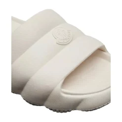 Heren Moncler Slippers^Offwhite Zomerslippers in Quilted Stijl