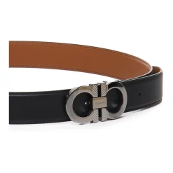 Heren Ferragamo Omkeerbare Gancini leren riem