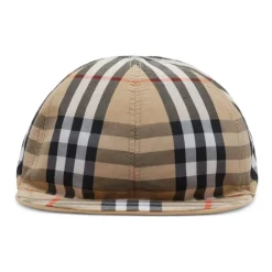 Burberry Omkeerbare Katoenen Hoed met Ruitpatroon