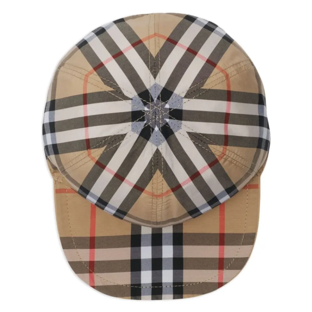 Burberry Omkeerbare Katoenen Hoed met Ruitpatroon