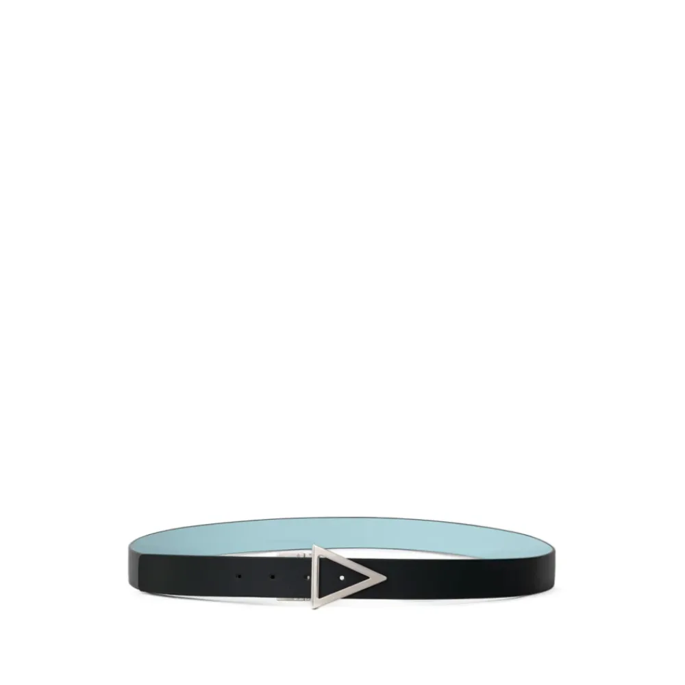 Heren Bottega Veneta Riemen^Omkeerbare Leren Riem Blauw/