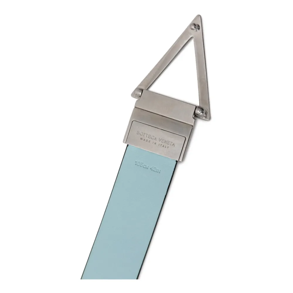 Heren Bottega Veneta Riemen^Omkeerbare Leren Riem Blauw/