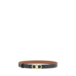 DAMES Ferragamo Riemen^Omkeerbare leren riem met Gancini-gesp