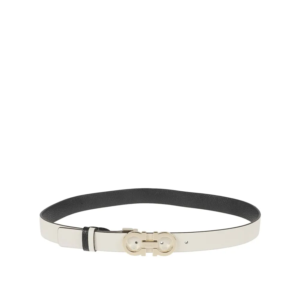 DAMES Ferragamo Omkeerbare Tweekleurige Slanke Riem