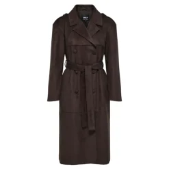 DAMES ONLY Onlbine Life Faux Suede Trenchcoat Otw