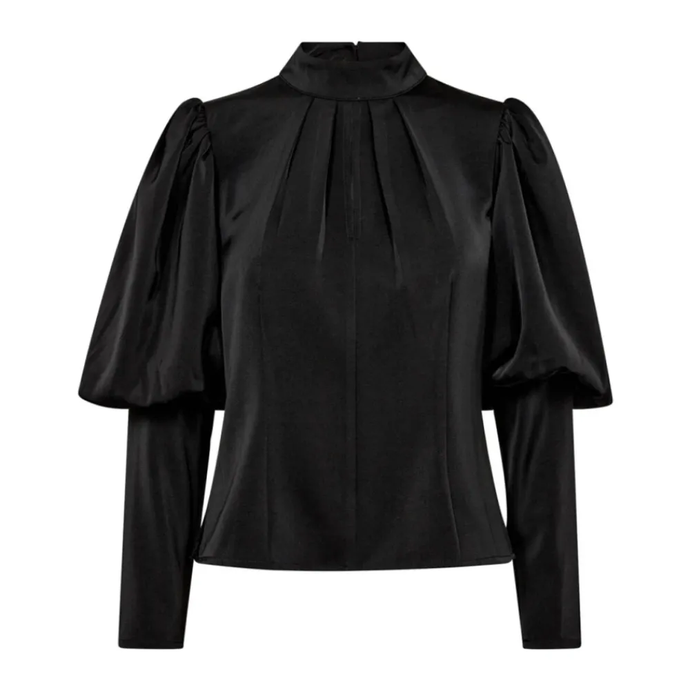 DAMES Co'Couture Open Back Blouse Lang Mouwlengte Top