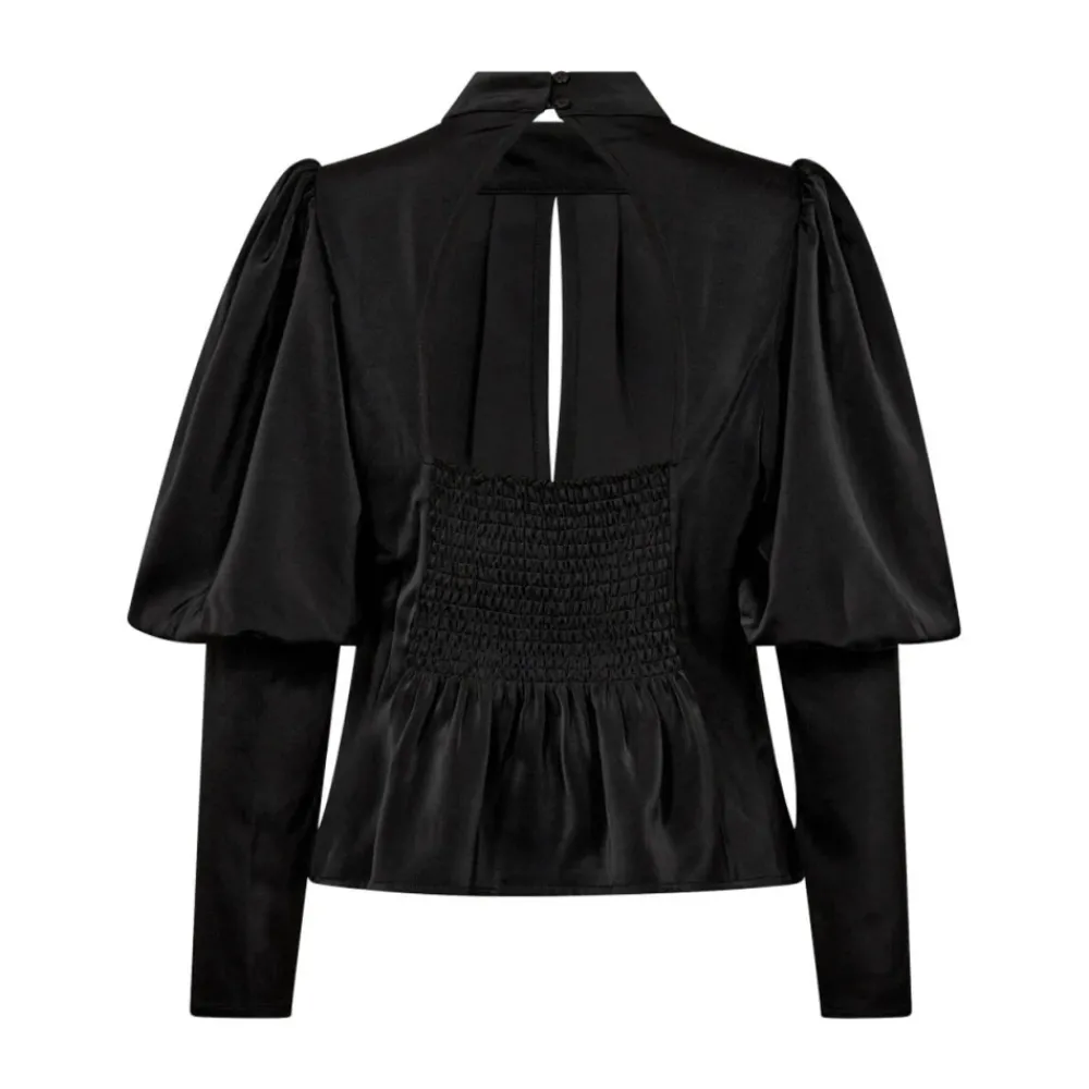 DAMES Co'Couture Open Back Blouse Lang Mouwlengte Top