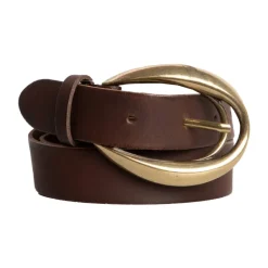 DAMES Trezz Open Gesp Leren Riem