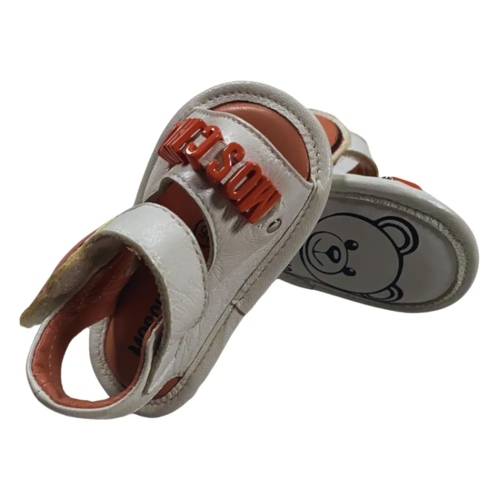 Moschino Open-Toe Leren Sandalen